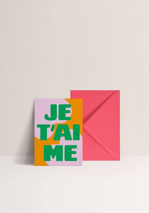 Carte - Je t'aime