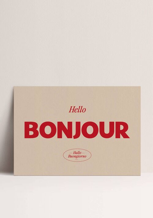 Poster - Bonjour