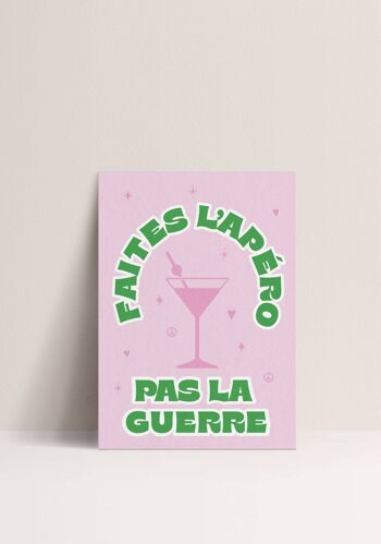 Poster - Faites l'apéro pas la guerre 1