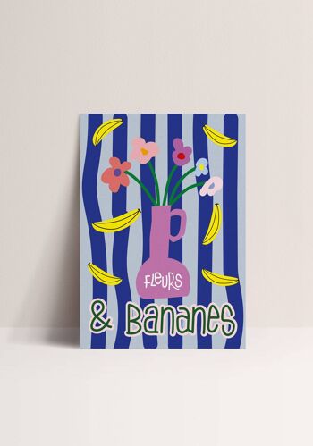Poster - Fleurs et bananes 1