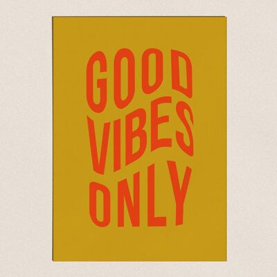 Póster - Good Vibes Only Vintage