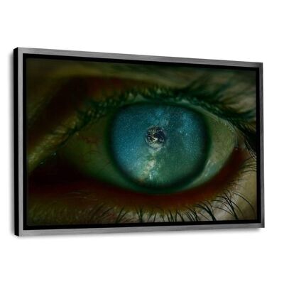 Galaxy Eye #1 - Canvas with shadow gap