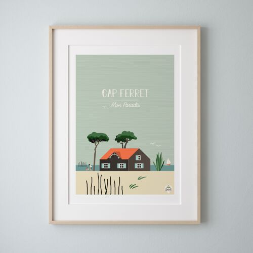 MON PARADIS - Cap ferret - Affiche