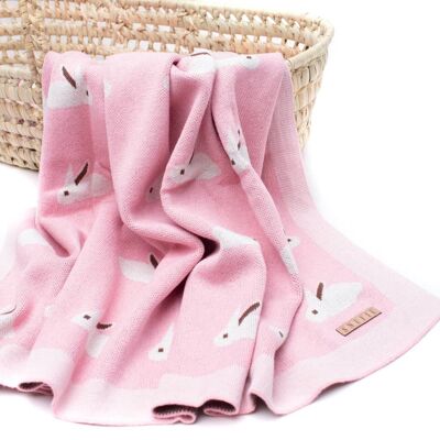 Coperta per bambini | CONIGLIETTO | Rosa