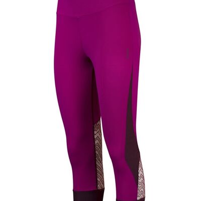 Capri Tight Fucsia, tejidos 100% reciclados, punto flatlock, hecho en Europa