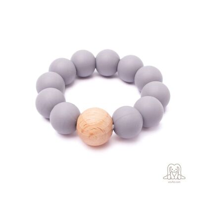 Baby Silicone Teether | BEADS Grey