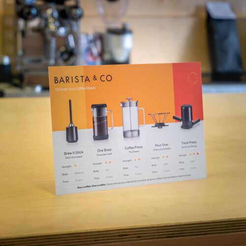 Barista & Co Brew Guide A5 Flyer
