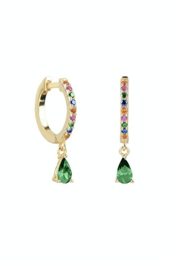 Boucles d'Oreilles Or Vert Lyssa Colors - Fleur de Menthe -