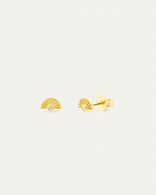 Pendientes Salma Gold -    Flor de Menta  -