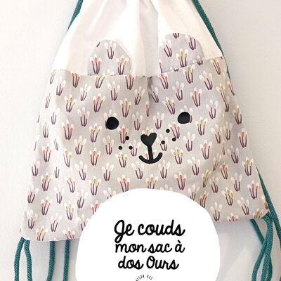 Creative Kit: I'm sewing my Bear Backpack [Blue] - Kawaii Collection