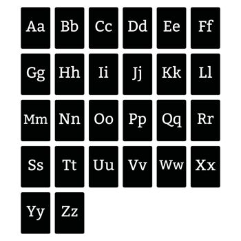 Cartes sensorielles alphabet noir et blanc 3