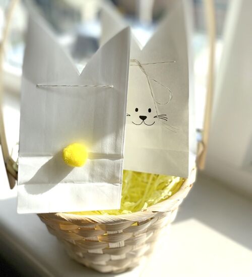 Easter bunny treat bags