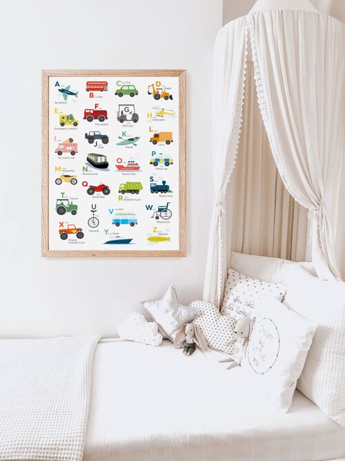 Kids Transport Alphabet print