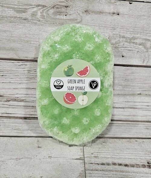 Green Apple Exfoliating Soap Sponge