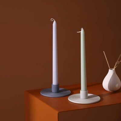 Candlestick | candle holder | ceramics | various colors | 12x12x3.5cm