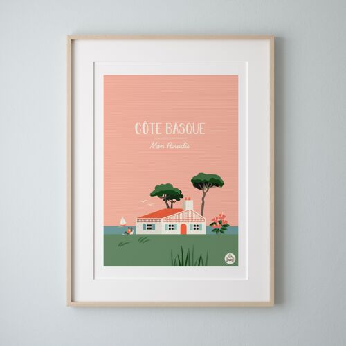 MON PARADIS - Pays Basque - Affiche