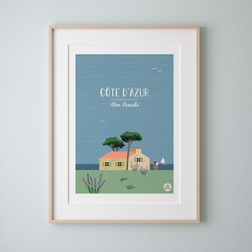 MON PARADIS - Côte d'Azur - Affiche