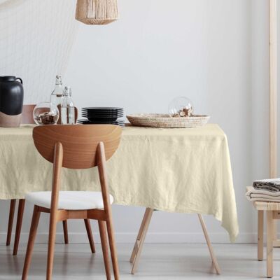 TINTA CREME RECT TABLECLOTH 160X250