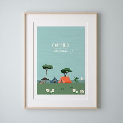 MEIN PARADIES - Camping - Poster