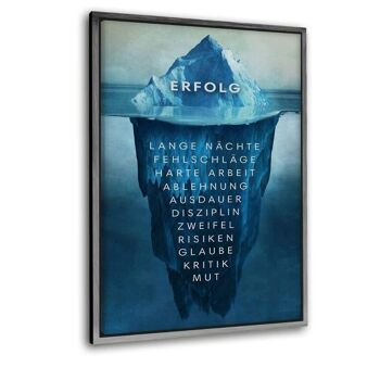 L'iceberg du succès - toile avec espace d'ombre 11