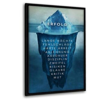 L'iceberg du succès - toile avec espace d'ombre 18
