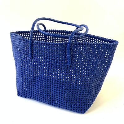 Recycled plastic basket - dark blue