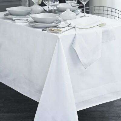 BANDE SATIN BLANC NAPPE RECT 150X250