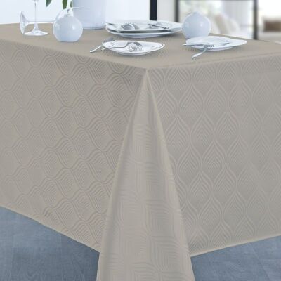 LUCE BEIGE RECT TABLECLOTH 150X350