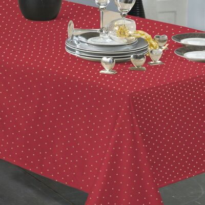 BASLY RED TABLECLOTH RECT 150X350