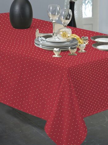 BASLY ROUGE NAPPE RECT 150X350