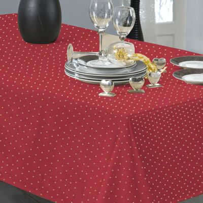 BASLY RED TABLECLOTH RECT 150X350