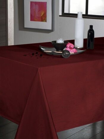 EFFET SOIE BORDEAUX NAPPE RECT 150X300