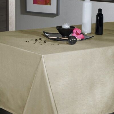 IVORY SILK EFFECT RECT TABLECLOTH 150X300
