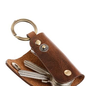Porte-clés vintage petit cuir 1560-25 3