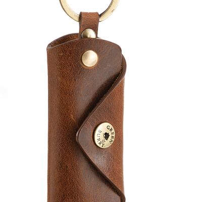 Vintage key holder large leather 1561-25