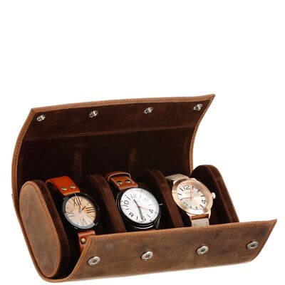 Vintage 3 watch case leather 1563-25