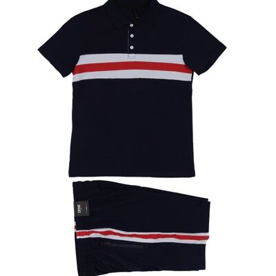 Herren-Poloshirt + Shorts im Set E401