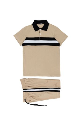 Ensemble polo + short homme E401 3