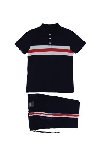 Ensemble polo + short homme E401 4