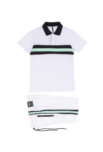 Ensemble polo + short homme E401 5