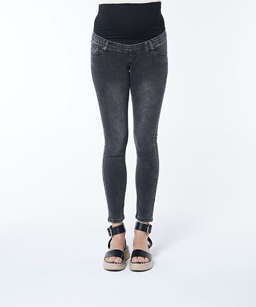 Jeans Premamá Slim En Negro