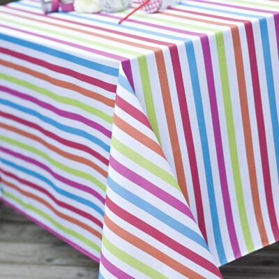MULTICOLORED FLAG RECT TABLECLOTH 150X300