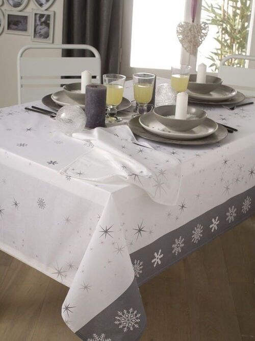 RAIN STAR BLANC NAPPE RECT 150X250