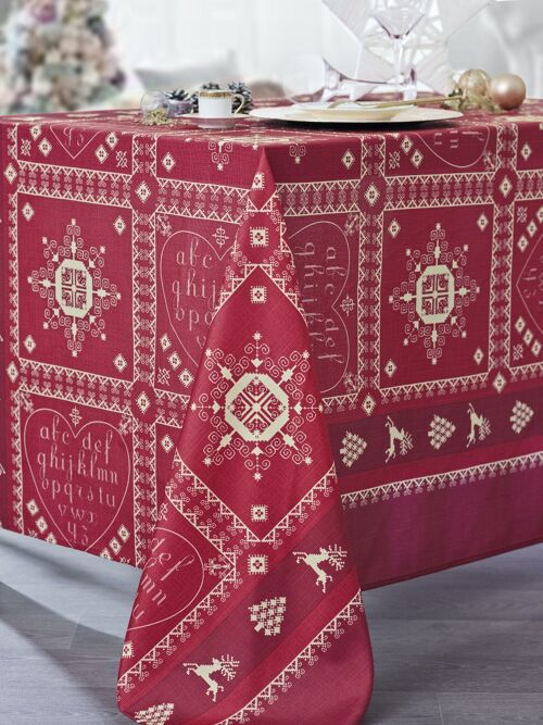 VAL THORENS ROUGE NAPPE RECT 150X250