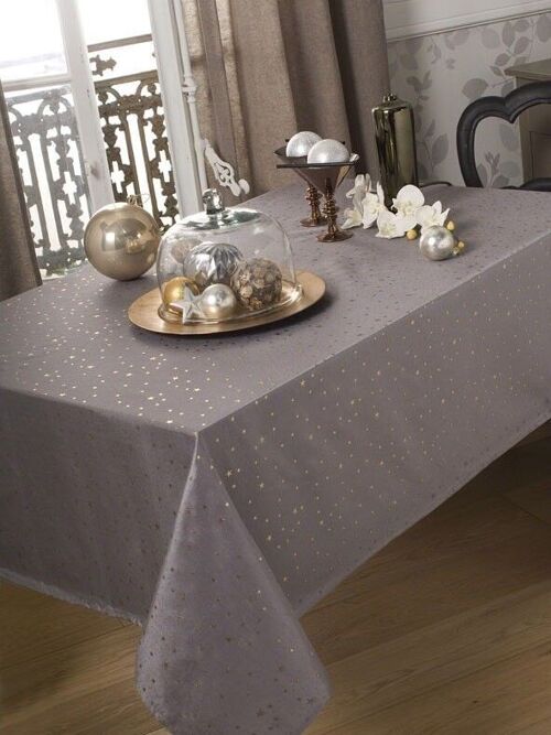 EVITA GRIS/OR NAPPE RECT 150X250