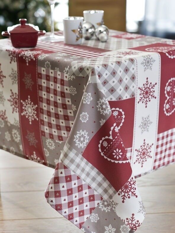 BENICIA ROTE TISCHDECKE RECHTECKIG 150X300