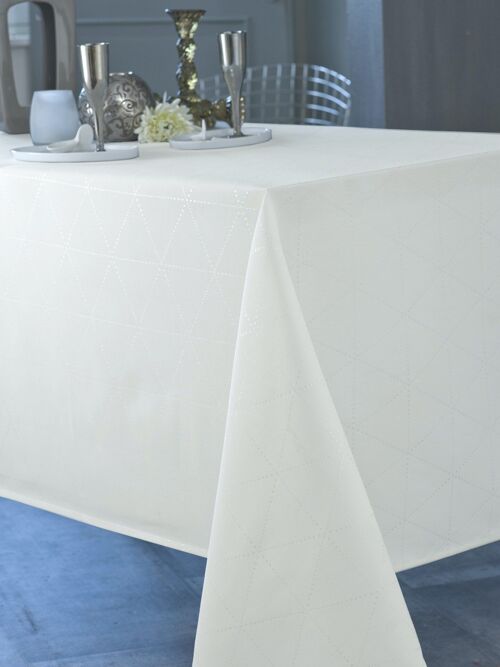 FEROE BLANC ARGENT NAPPE RECT 150X350