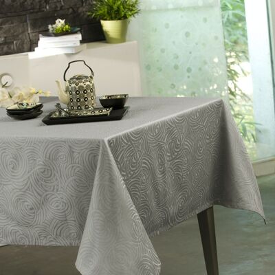 STACY GRAY RECT TABLECLOTH 150X250