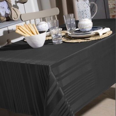 DELINDA ANTHRACITE RECT TABLECLOTH 150X250