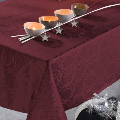 KYLIE BORDEAUX NAPPE RECT 150X350